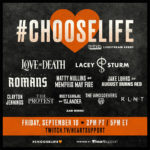 Love and Death and Lacey Sturm to Headline Groundbreaking Suicide Prevention Livestream #ChooseLife on Twitch